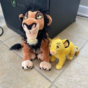 Lion king Plush Toy Set - scar and simba
